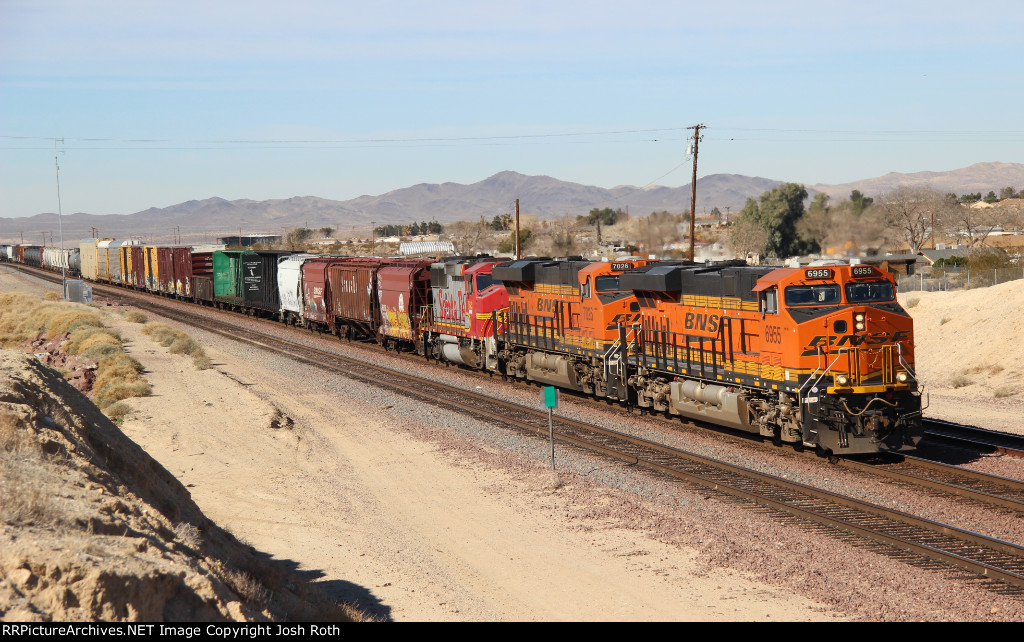 BNSF 6955, BNSF 7026 & BNSF 162